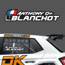 Lettrage rallye noms pilote ou copilote 12